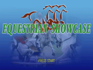 Equestrian Showcase title screen for Playstation
